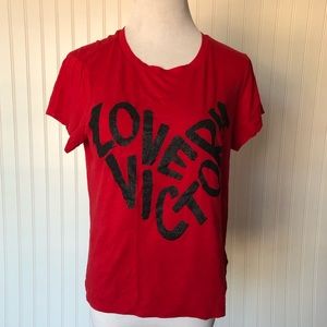 Victoria’s Secret “Love Victoria” red t-shirt
